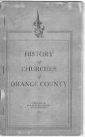 History of Churches of Orange County.