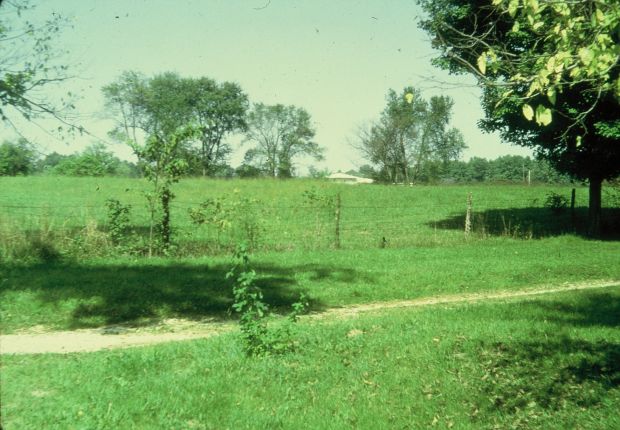 Farm field around 1970, to become the construction site of the Paoli United Methodist Church.
