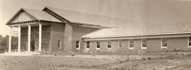 Construction of the Paoli United Methodist Church.
