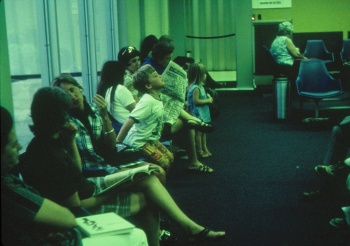 Eastern Airlines counter at Louisville Standiford Airport.