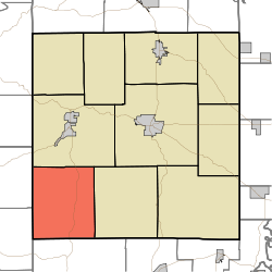 Map of Orange County showing Jackson Township, from Wikipedia.
