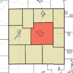 Map of Orange County showing Paoli Township, from Wikipedia.